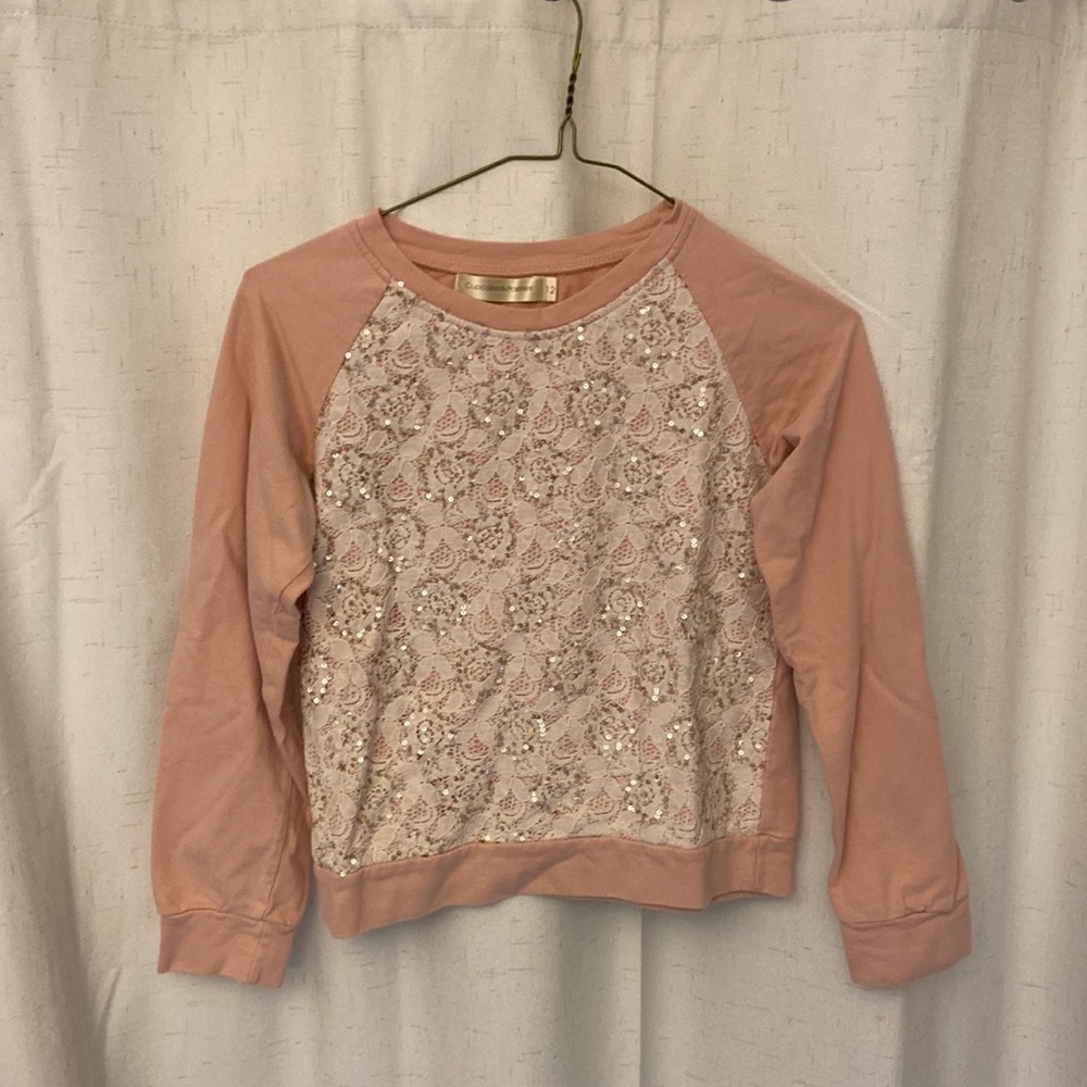 Cupcakes&Pastries Kids Pink Sequin Sweater